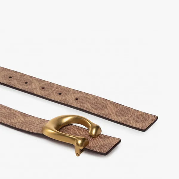 Thắt Lưng Nữ Coach Signature Buckle Belt 78174-B4NQ4 Màu Nâu - Thắt lưng - Vua Hàng Hiệu