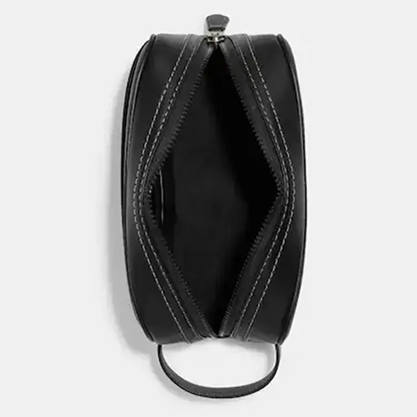 Túi Cầm Tay Nam Coach Travel Kit With Surfing Crocodile Print Màu Đen Họa Tiết - Túi xách - Vua Hàng Hiệu