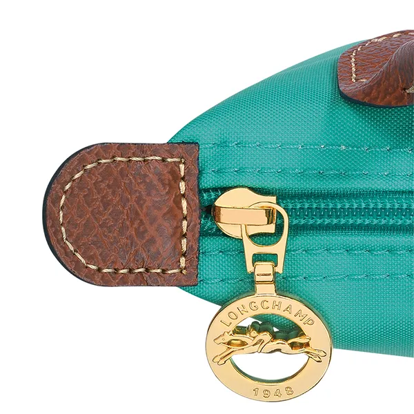 Túi Cầm Tay Nữ Longchamp Le Pliage Original Pouch With Handle 34175089P70 Màu Xanh Ngọc