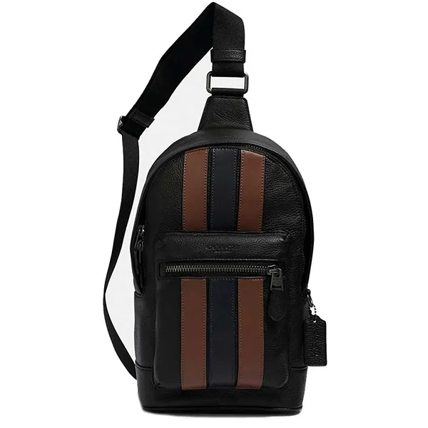 Túi Đeo Chéo Nam Coach West Pack With Varsity Stripe Phối Màu