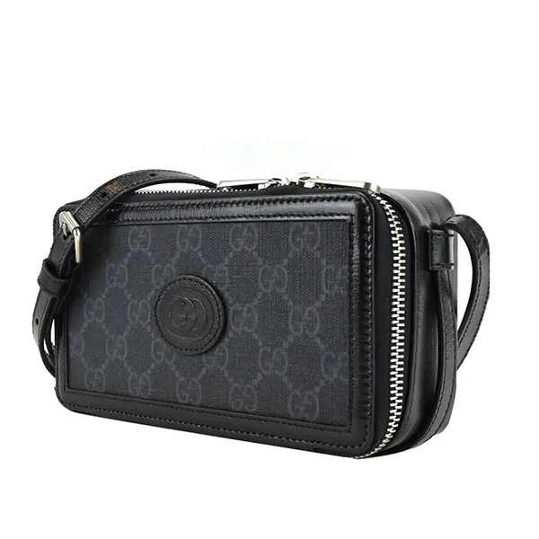 Túi Đeo Chéo Gucci Mini Bag With Interlocking G Màu Đen - Túi xách - Vua Hàng Hiệu