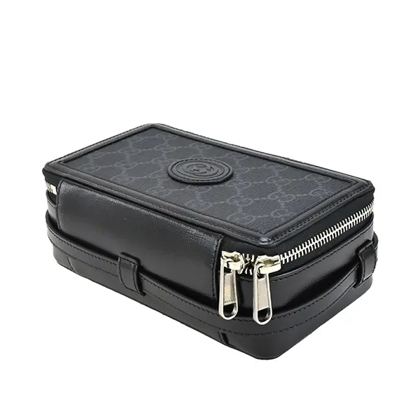 Túi Đeo Chéo Gucci Mini Bag With Interlocking G Màu Đen - Túi xách - Vua Hàng Hiệu