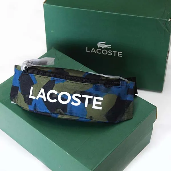 Túi Đeo Chéo Nam Lacoste Men’s Camo Waist Bag NH3025NTD27 Màu Xanh Camo - Túi xách - Vua Hàng Hiệu
