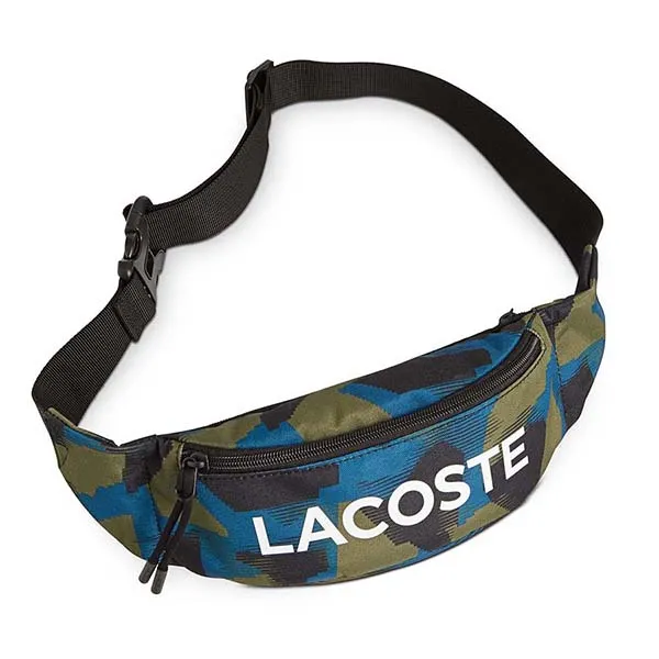 Túi Đeo Chéo Nam Lacoste Men’s Camo Waist Bag NH3025NTD27 Màu Xanh Camo - Túi xách - Vua Hàng Hiệu