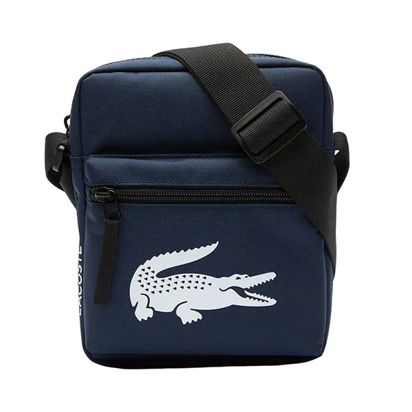 Túi Đeo Chéo Nam Lacoste Men's Recycled Fiber Shoulder Bag NH4279UG 021 Màu Xanh Navy