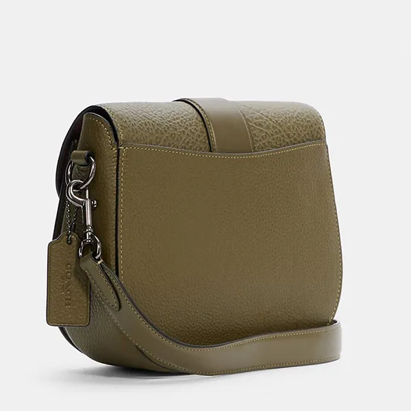 Túi Đeo Chéo Nữ Coach Georgie Saddle Bag C2805 Màu Xanh Rêu
