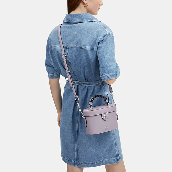 Túi Đeo Chéo Nữ Coach Kay Crossbody CJ612 Màu Tím Nhạt