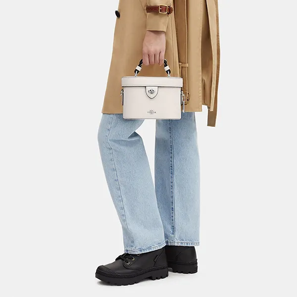 Túi Đeo Chéo Nữ Coach Kay Crossbody CJ612 Màu Trắng