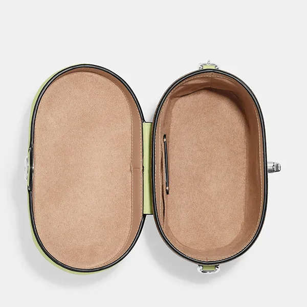 Túi Đeo Chéo Nữ Coach Kay Crossbody In Signature Canvas CJ613 Màu Nâu-Xanh