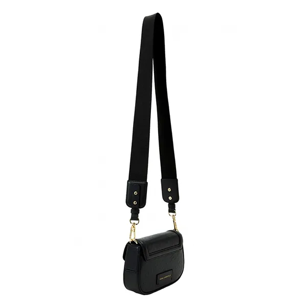 Túi Đeo Chéo Nữ Karl Lagerfeld Crossbody Bag K/Letters With Embossed Logo Màu Đen