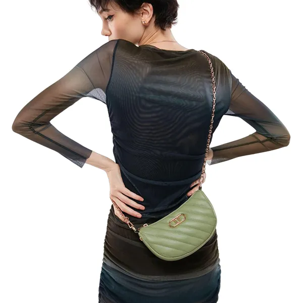 Túi Đeo Chéo Nữ Lyn Lombardy Crossbody Bags LL23FBS059 Màu Xanh