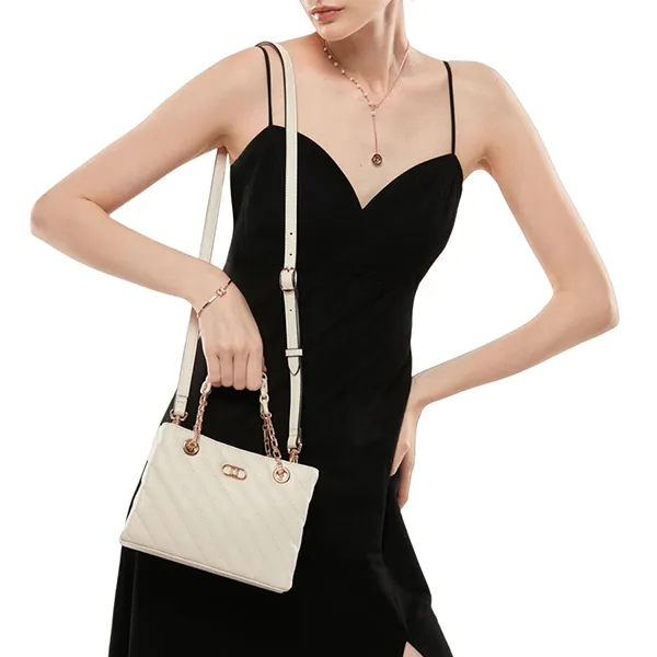 Túi Đeo Chéo Nữ Lyn Lombardy S Crossbody Bags LL23FBS057 Màu Trắng