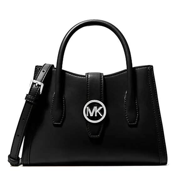 Túi Đeo Chéo Nữ Michael Kors MK Gabby Small Faux Leather Satchel Màu Đen