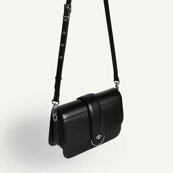 Túi Đeo Chéo Nữ Pedro Icon Leather Shoulder Bag Black 75210114 Màu Đen - Túi xách - Vua Hàng Hiệu