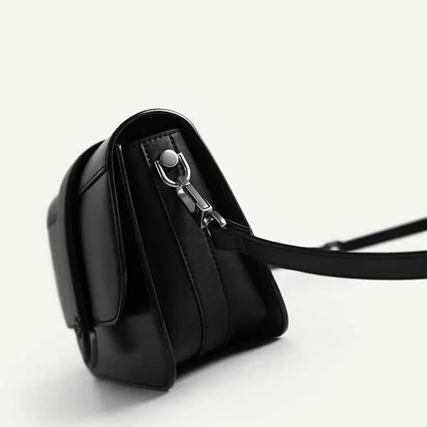 Túi Đeo Chéo Nữ Pedro Icon Leather Shoulder Bag Black 75210114 Màu Đen - Túi xách - Vua Hàng Hiệu