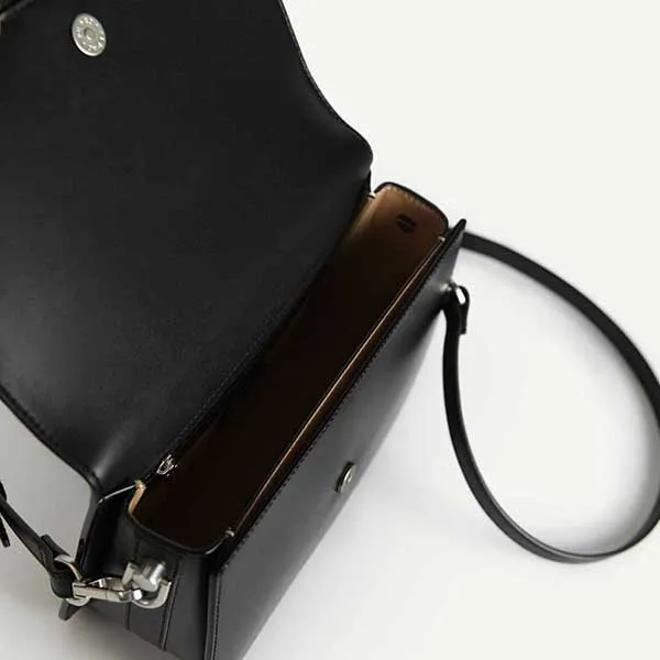 Túi Đeo Chéo Nữ Pedro Icon Leather Shoulder Bag Black 75210114 Màu Đen - Túi xách - Vua Hàng Hiệu