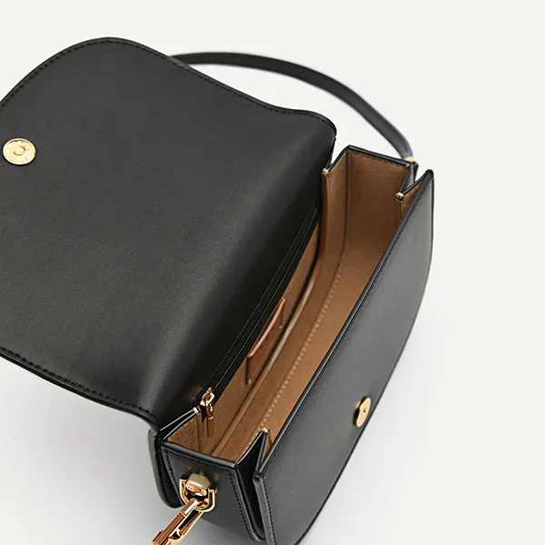 Túi Đeo Chéo Nữ Pedro Icon Leather Shoulder Bag – Black 75210151 Màu Đen - Túi xách - Vua Hàng Hiệu
