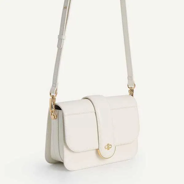 Túi Đeo Chéo Nữ Pedro Icon Leather Shoulder Bag Chalk 75210114 Màu Trắng - Túi xách - Vua Hàng Hiệu