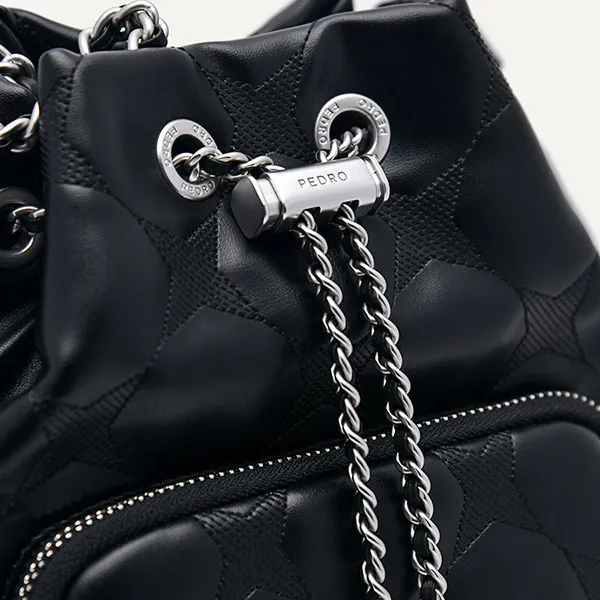 Túi Đeo Chéo Nữ Pedro Maisie Bucket Bag Black 15210017 Màu Đen