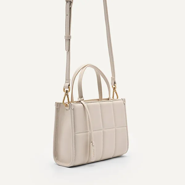 Túi Đeo Chéo Nữ Pedro Mini Quilted Handbag Beige 55210035 Màu Be