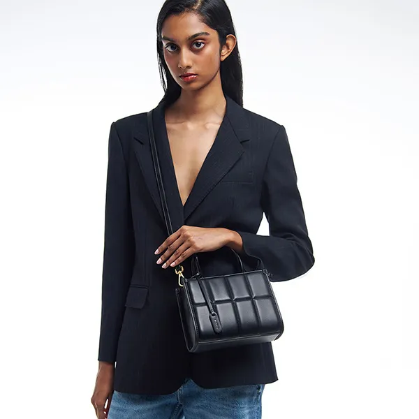 Túi Đeo Chéo Nữ Pedro Mini Quilted Handbag PW2-55210035 Màu Đen - Túi xách - Vua Hàng Hiệu