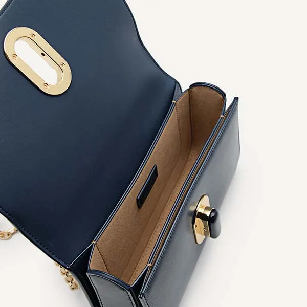 Túi Đeo Chéo Nữ Pedro Studio Rift Leather Shoulder Bag 76390103 Màu Xanh Navy - Túi xách - Vua Hàng Hiệu