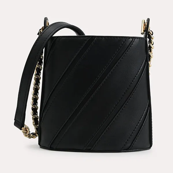 Túi Đeo Chéo Nữ Pedro Tweed Drawstring Bucket Bag Black 16610008 Màu Đen - Túi xách - Vua Hàng Hiệu