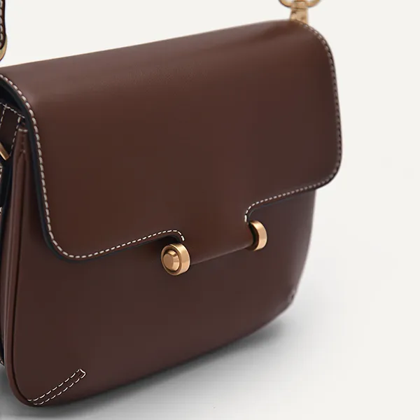 Túi Đeo Chéo Nữ Pedro Yasmin Shoulder Bag - Dark Brown 75210148 Màu Nâu Đậm