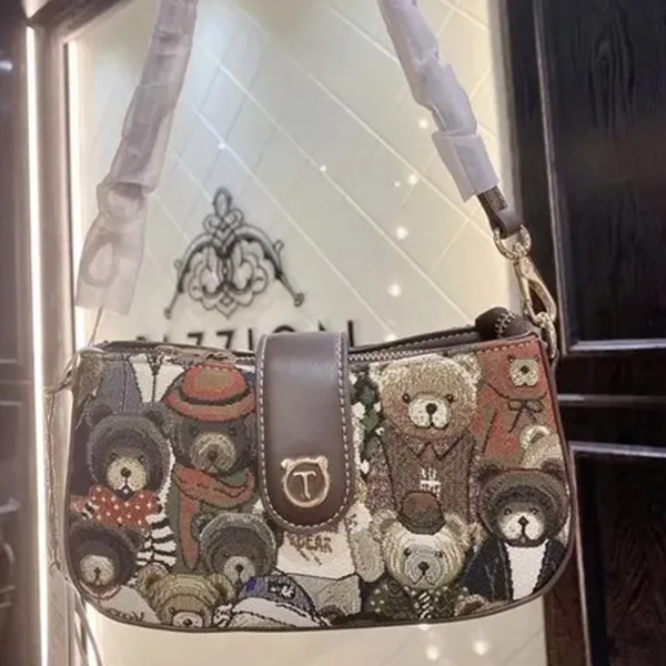 Túi Đeo Chéo Nữ TTWN BEAR TN2660 TN2720 Màu Nâu Đen