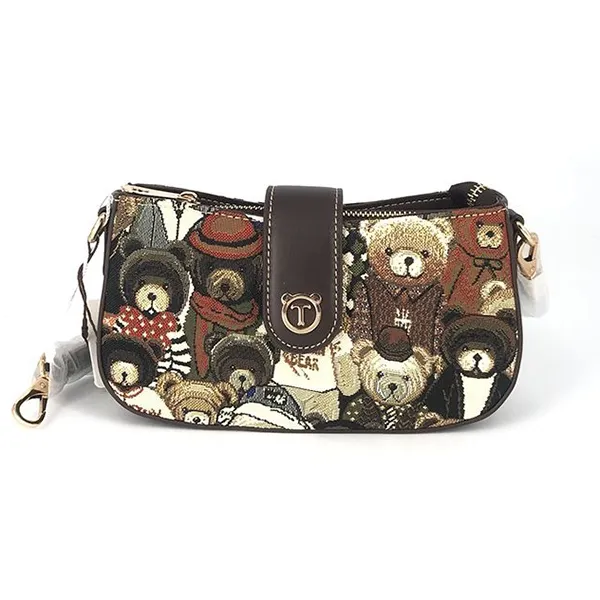 Túi Đeo Chéo Nữ TTWN BEAR TN2660 TN2720 Màu Nâu Đen