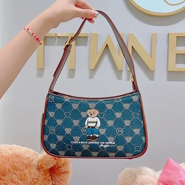Túi Đeo Chéo Nữ TTWN BEAR TN3019 Màu Xanh Denim