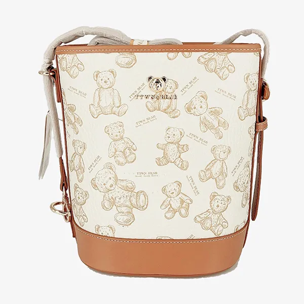 Túi Đeo Chéo Nữ TTWN BEAR Gấu Bông TN2461 Màu Trắng Nâu