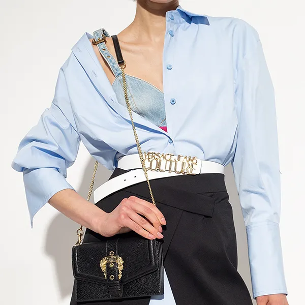 Túi Đeo Chéo Nữ Versace Jeans Couture 75VA5PF6 ZS413 899 Màu Đen - Túi xách - Vua Hàng Hiệu