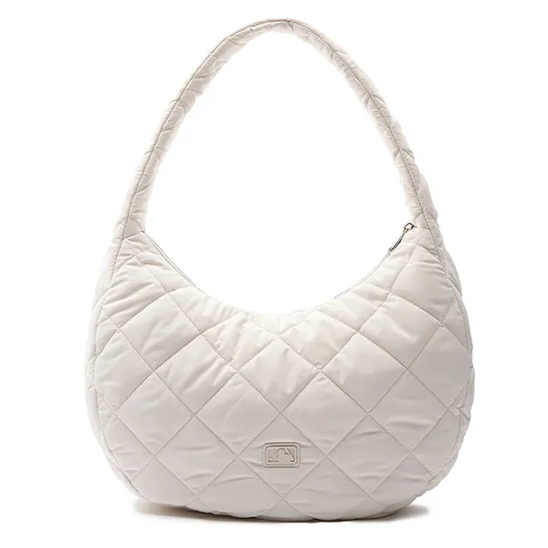 Túi Đeo Vai Nữ MLB Quilted Hobo Bag Large Boston Red Sox 3ABQL0936-43CRP Màu Trắng