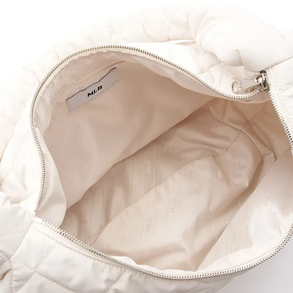 Túi Đeo Vai Nữ MLB Quilted Hobo Bag Large Boston Red Sox 3ABQL0936-43CRP Màu Trắng