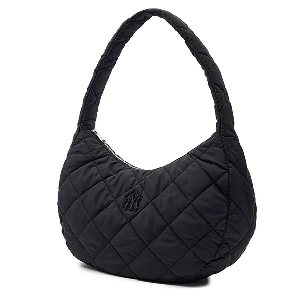 Túi Đeo Vai Nữ MLB Quilted Hobo Bag Large New York Yankees 3ABQL0936-50BKS Màu Đen