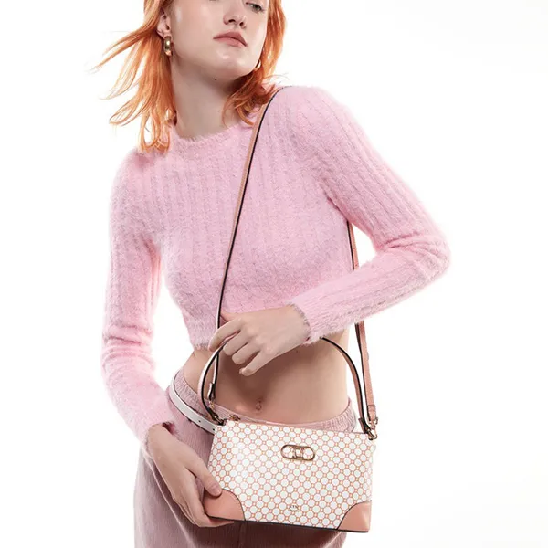 Túi Đeo Vai Nữ Lyn Lelis M Shoulder Bags LL23FBS004 Màu Hồng Cam