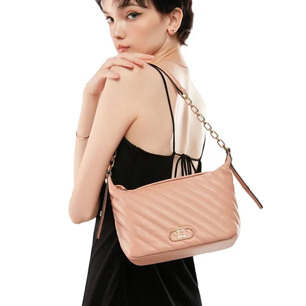 Túi Đeo Vai Nữ Lyn Lombardy M Shoulder Bags LL23FBS058 Màu Nâu
