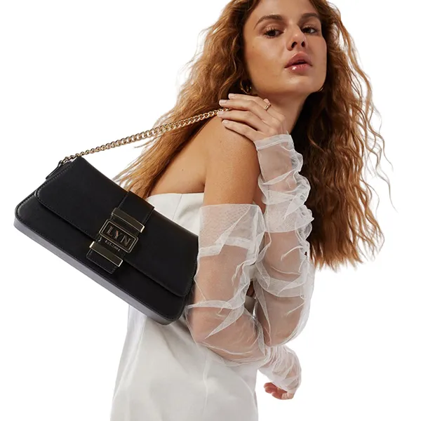 Túi Đeo Vai Nữ Lyn Pepper M Shoulder Bags LL23FBF144 Màu Đen