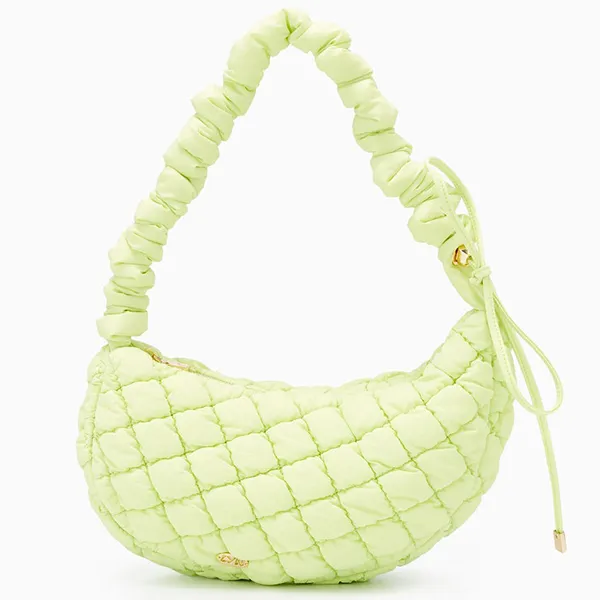 Túi Đeo Vai Nữ Lyn Souffle Bean Crossbody Bags LL23FBF237 Màu Xanh Green