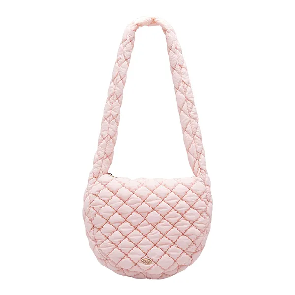 Túi Đeo Vai Nữ Lyn Souffle Tote Bags LL23FBF238 Màu Hồng