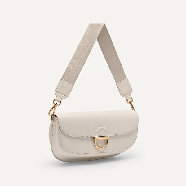 Túi Đeo Vai Nữ Pedro Jean Leather Shoulder Bag Beige 76610063 Màu Be