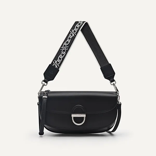 Túi Đeo Vai Nữ Pedro Jean Leather Shoulder Bag Black 76610063 Màu Đen - Túi xách - Vua Hàng Hiệu
