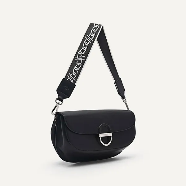 Túi Đeo Vai Nữ Pedro Jean Leather Shoulder Bag Black 76610063 Màu Đen - Túi xách - Vua Hàng Hiệu
