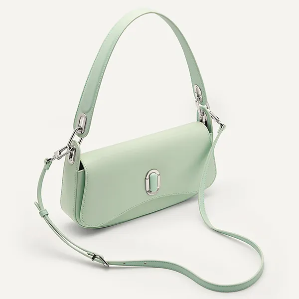 Túi Đeo Vai Nữ Pedro Rift Leather Shoulder Bag Light Green 76390084 Màu Xanh Mint