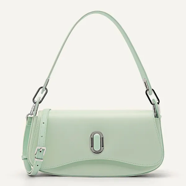 Túi Đeo Vai Nữ Pedro Rift Leather Shoulder Bag Light Green 76390084 Màu Xanh Mint