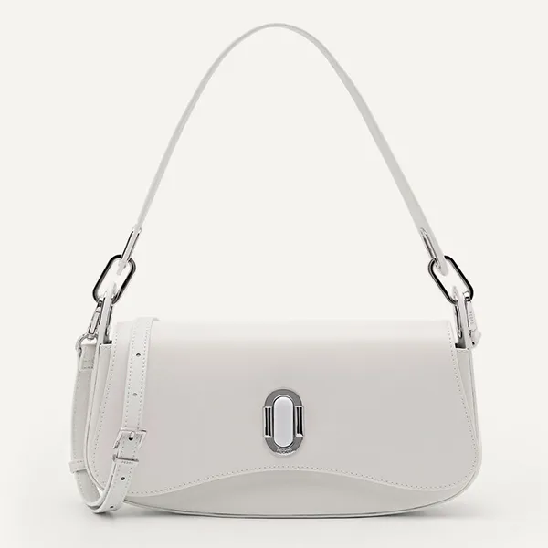 Túi Đeo Vai Nữ Pedro Rift Leather Shoulder Bag White 76390084 Màu Trắng - Túi xách - Vua Hàng Hiệu