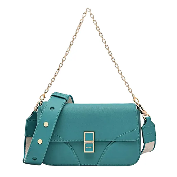 Túi Đeo Vai Nữ Pedro Shoulder Bag PW2-76610066 Màu Xanh