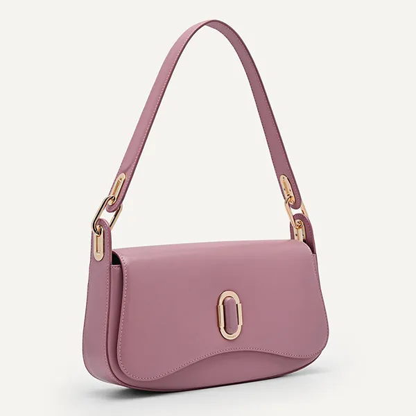Túi Đeo Vai Nữ Pedro Studio Rift Leather Shoulder Bag Blush 76390084-1 Màu Hồng Tím