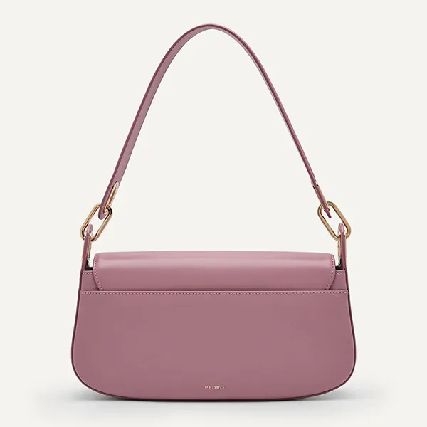 Túi Đeo Vai Nữ Pedro Studio Rift Leather Shoulder Bag Blush 76390084-1 Màu Hồng Tím